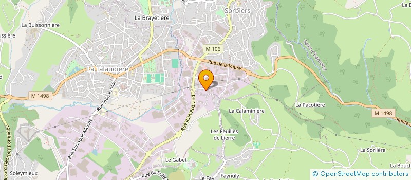 localisation de l'entreprise DYNAMIC'EROSION à SORBIERS