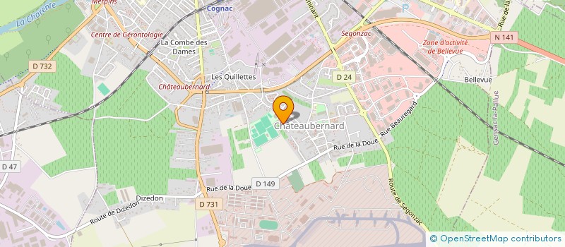 localisation de l'entreprise DYNAMIC FORM SPLENDER YOU à COGNAC