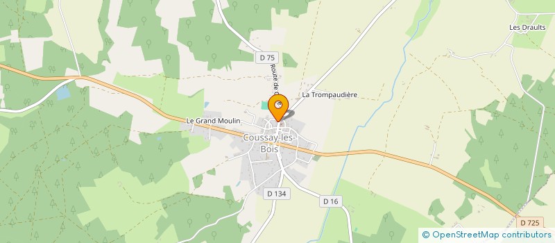 localisation de l'entreprise DYNAMIC GYM  COUSSAY-LES-BOIS