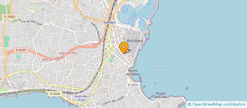 localisation de l'entreprise DYNAMIC IMMOBILIER à ANTIBES