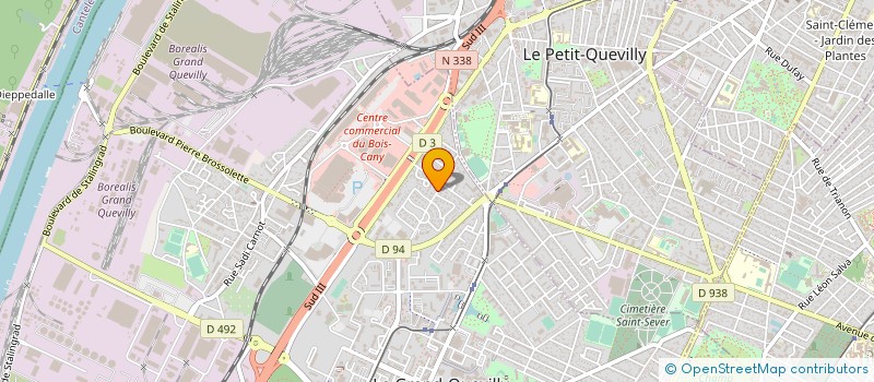 localisation de l'entreprise DYNAMIC KRAV MAGA 76 à LE GRAND-QUEVILLY