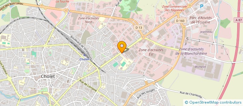 localisation de l'entreprise DYNAMIC MOTO à CHOLET