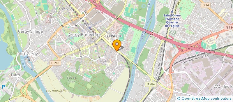 localisation de l'entreprise DYNAMIC'OM  CERGY