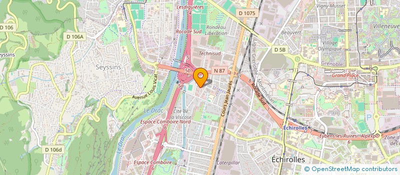 localisation de l'entreprise DYNAMIC-SERVICES à ECHIROLLES