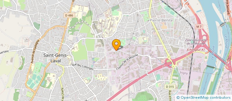 localisation de l'entreprise DYNAMIC STOCKAGE à SAINT-GENIS-LAVAL