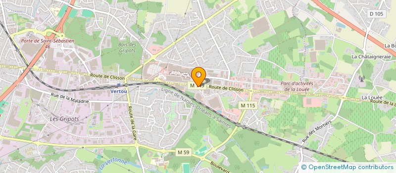 localisation de l'entreprise DYNAMIC SUD  VERTOU