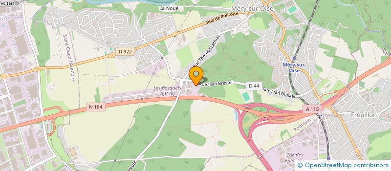 localisation de l'entreprise DYNAMIC TP à MERY-SUR-OISE