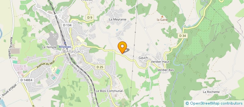 localisation de l'entreprise DYNAMIC TROIS VILLAGES  ALLASSAC