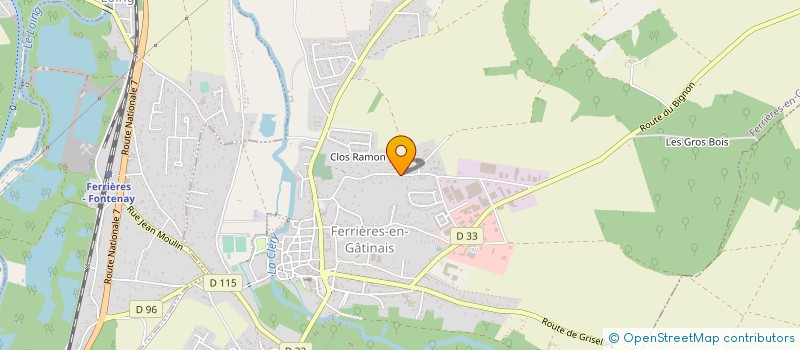 localisation de l'entreprise DYNAMICBOX à FERRIERES-EN-GATINAIS