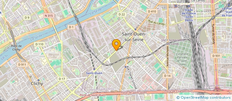 localisation de l'entreprise DYNAMICS 42  SAINT-OUEN-SUR-SEINE