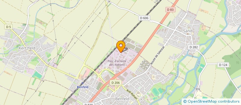 localisation de l'entreprise DYNAMICS  BENFELD