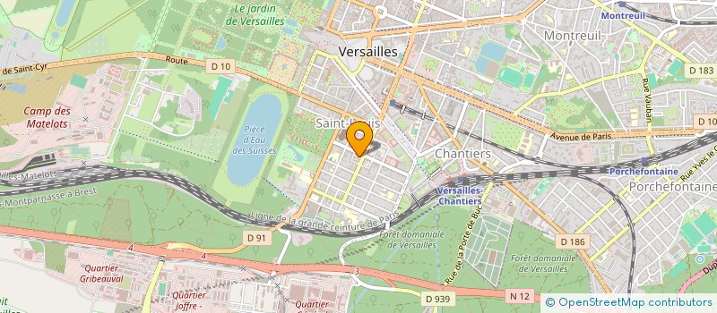 localisation de l'entreprise DYNAMIK PROD à VERSAILLES