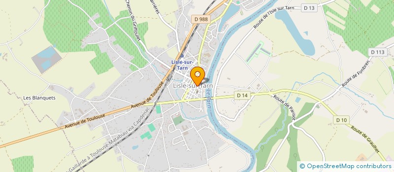 localisation de l'entreprise DYNAMIKDOGS81 à LISLE-SUR-TARN