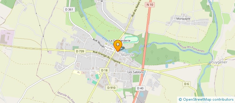 localisation de l'entreprise DYNAMIQUE 16-CLUB ENTREP NORD CHARENTE à MANSLE-LES-FONTAINES