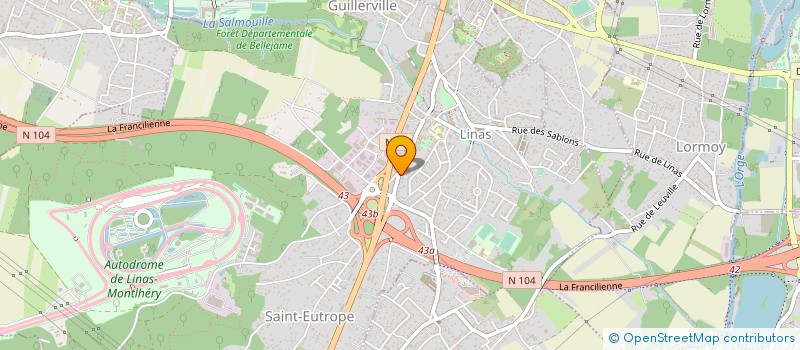 localisation de l'entreprise DYNAMIQUE à LINAS