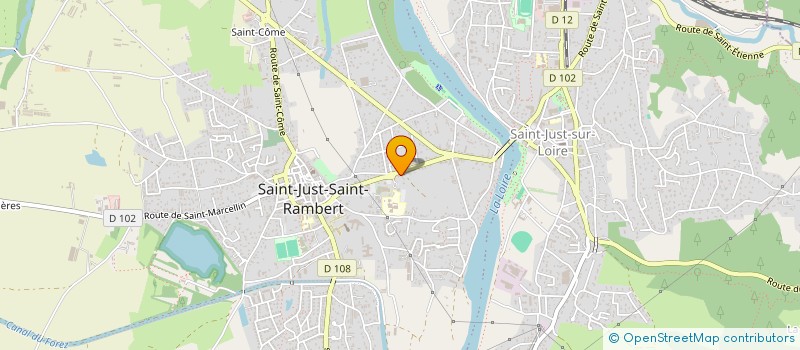 localisation de l'entreprise DYNAMIQUE AXIAL LOIRE à SAINT-JUST-SAINT-RAMBERT
