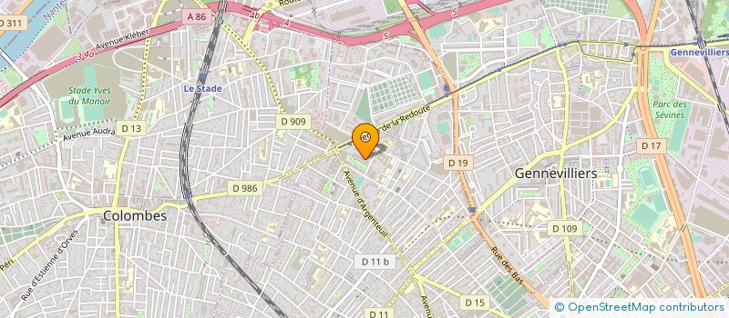 localisation de l'entreprise DYNAMIQUE CHAUFFAGE  ASNIERES-SUR-SEINE