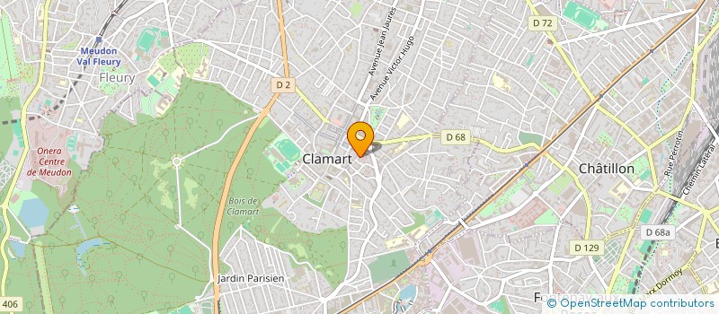 localisation de l'entreprise DYNAMIQUE CLAMARTOIS à CLAMART