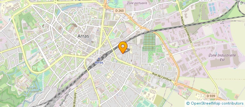 localisation de l'entreprise DYNAMIQUE CONSULTANTS à ARRAS