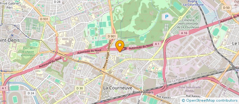 localisation de l'entreprise DYNAMIQUE DE HASSI-CHEGAR EN FRANCE    (DHCF) à LA COURNEUVE