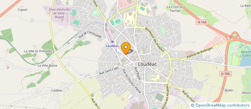localisation de l'entreprise DYNAMIQUE EMPLOI SERVICE à LOUDEAC