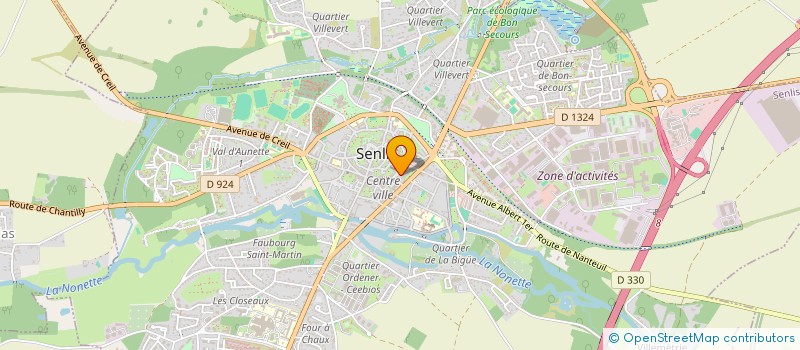 localisation de l'entreprise DYNAMIQUE F.Q.L  SENLIS