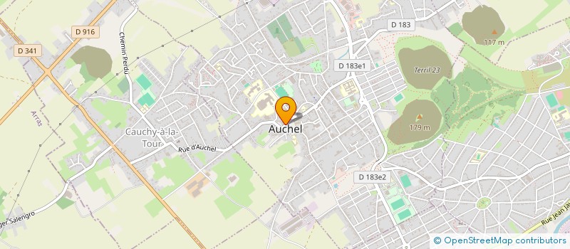 localisation de l'entreprise DYNAMIQUE SANTE à AUCHEL