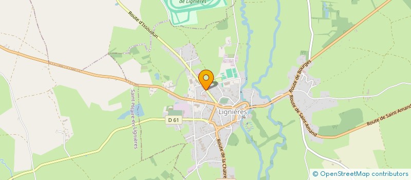 localisation de l'entreprise DYNAMIQUE SANTE EN VAL D'ARNON  LIGNIERES