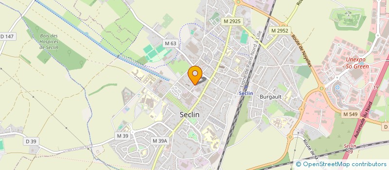 localisation de l'entreprise DYNAMIQUE SPORT à SECLIN