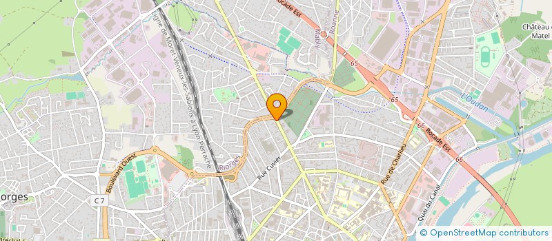 localisation de l'entreprise DYNAMIQUE VELO RIORGEOIS  ROANNE