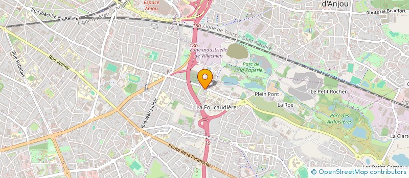 localisation de l'entreprise DYNAMIQUES COOPERATIVES à ANGERS