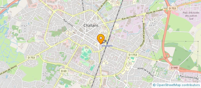localisation de l'entreprise DYNAMIT'FEST à CHALLANS