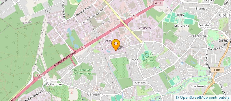 localisation de l'entreprise DYNAMITA HOLDING à CANEJAN