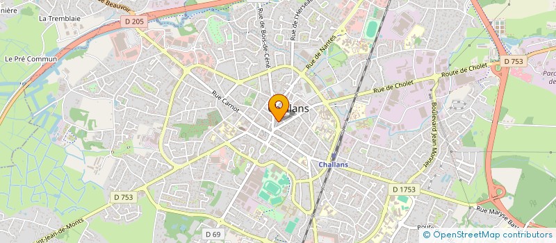localisation de l'entreprise DYNAMITE GAMES à CHALLANS