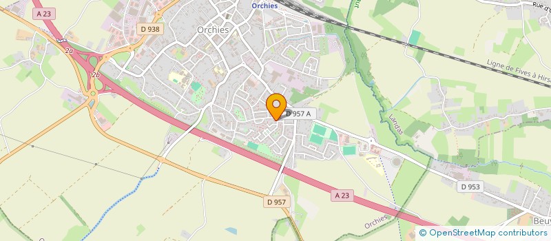 localisation de l'entreprise DYNAMIX  ORCHIES