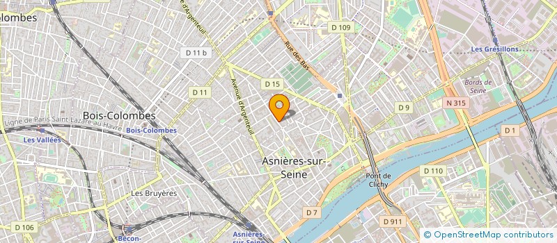 localisation de l'entreprise DYNAMO à ASNIERES-SUR-SEINE