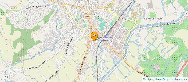 localisation de l'entreprise DYNAMO à MANOSQUE