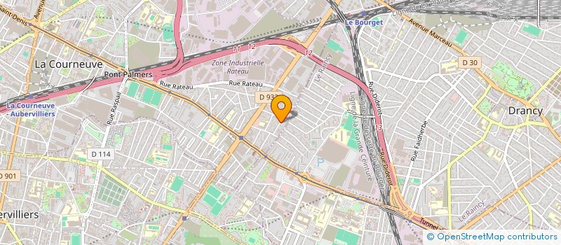 localisation de l'entreprise DYNAMO à LA COURNEUVE