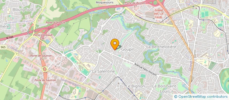 localisation de l'entreprise DYNAMO à ORVAULT