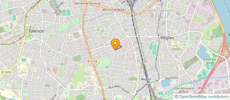 localisation de l'entreprise DYNAMO à BEGLES
