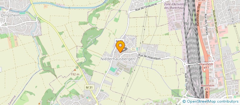 localisation de l'entreprise DYNAMO-LOCATION à NIEDERHAUSBERGEN