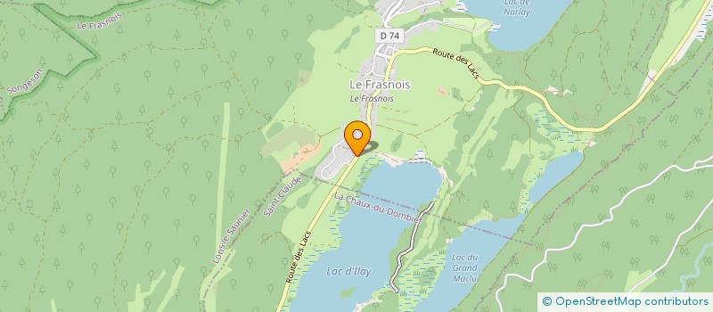 localisation de l'entreprise DYNAMO PRODUCTIONS  LE FRASNOIS