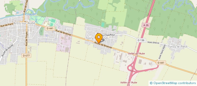 localisation de l'entreprise DYNAMOME à ARCIS-SUR-AUBE