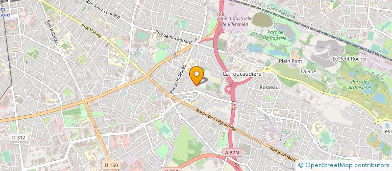 localisation de l'entreprise DYNAMYS à ANGERS