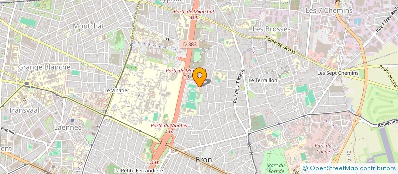 localisation de l'entreprise DYNAMYTHE à BRON