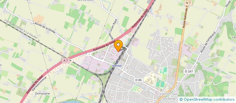 localisation de l'entreprise DYNARUPTOR  LIVRON-SUR-DROME