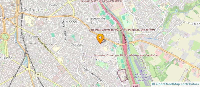 localisation de l'entreprise DYNAS + à TOULOUSE