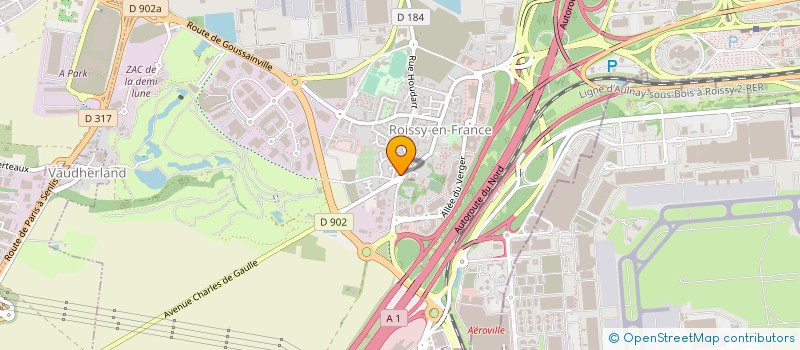 localisation de l'entreprise DYNASTEUR à ROISSY-EN-FRANCE