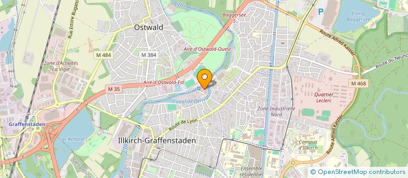 localisation de l'entreprise DYNASTIB  ILLKIRCH-GRAFFENSTADEN