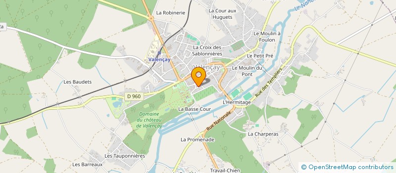 localisation de l'entreprise DYNASTIE à VALENCAY
